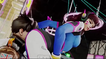Overwatch grinds ass on tracer's face