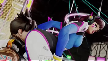 Overwatch grinds ass on tracer's face