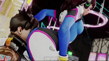 Overwatch grinds ass on tracer's face