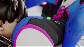 Overwatch grinds ass on tracer's face