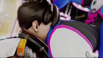Overwatch grinds ass on tracer's face