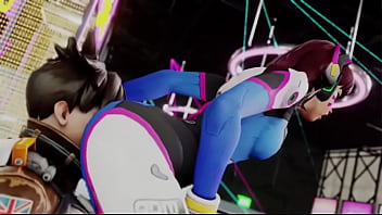 Overwatch grinds ass on tracer's face