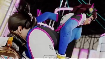 Overwatch grinds ass on tracer's face
