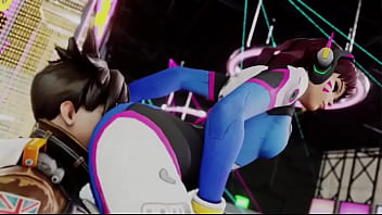 Overwatch grinds ass on tracer's face