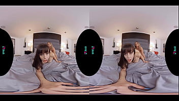 Busty lesbians get wet and wild in virtual reality