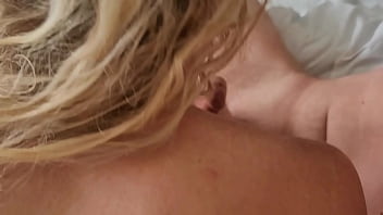 Big tit party slut goes back to room for threesome and cum