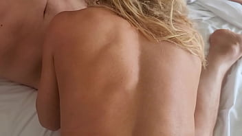 Big tit party slut goes back to room for threesome and cum