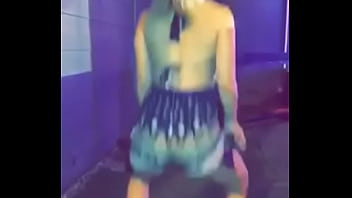 Shaking her ass for