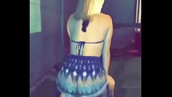 Shaking her ass for