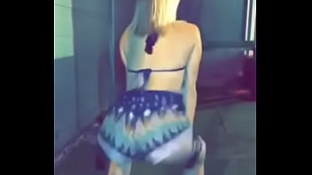 Shaking her ass for
