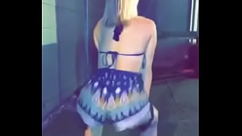 Shaking her ass for