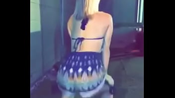 Shaking her ass for