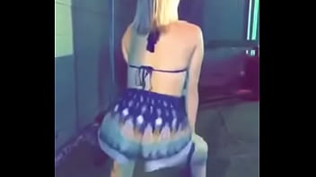 Shaking her ass for