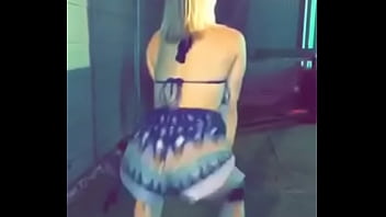 Shaking her ass for