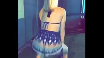 Shaking her ass for