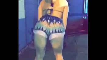 Shaking her ass for