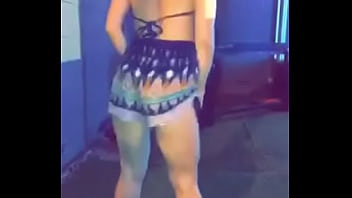 Shaking her ass for