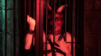 Lucy has anal and takes a load on her face in the dungeon