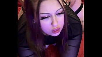 My face looks cute next to his big cock