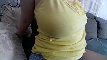 My step sister's big natural tits and big ass in this young thong