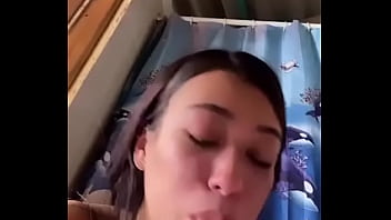 Puke eating practice for filthy latina teen
