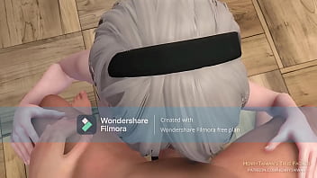 2b gets rocked by a cock in class