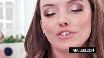 Horny milf stepmom takes stepson's big cock in her tight ass