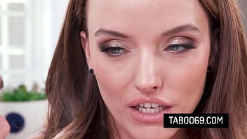 Horny milf stepmom takes stepson's big cock in her tight ass