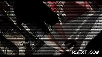 Skinny babe's peach licked hard