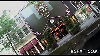 Skinny babe's peach licked hard