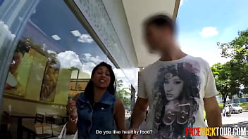 Cute colombian hottie hookup & fuck with a random bwc tourist