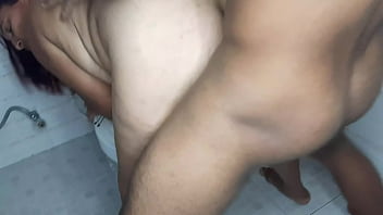 This horny lady enjoys having her stepson's cock inside her pussy