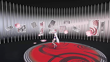 Yowane haku undress dance sexy lingerie hentai stickysticky song mmd 3d purple clothes clip