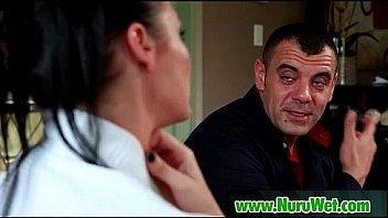 Japanese nuru massage and sexual tension on air matress 24