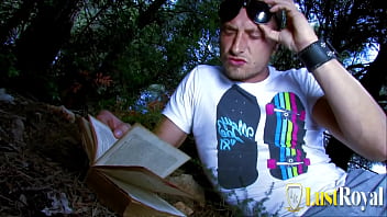 Stud fucks tattooed teen damaris with big tits in the forest