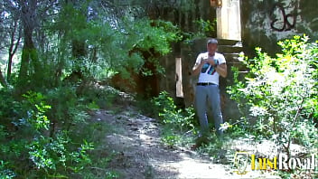 Stud fucks tattooed teen damaris with big tits in the forest