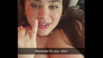 Latina ex gf sends you daily snaps humiliating your small cock