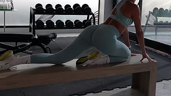 Fit teen bubble but fucks her personal trainer after the gym