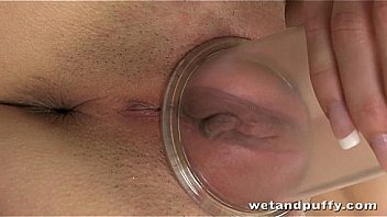 Beautiful chick teasing her lovely cunt with joy