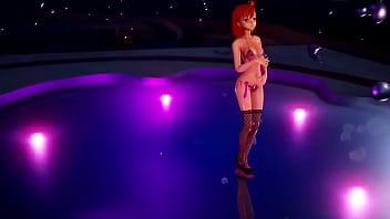 Tribal girl shaking her butt mmd by etron