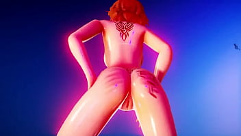 Tribal girl shaking her butt mmd by etron