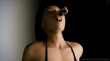 Giantess swallows tiny woman vore animation