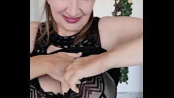 Mature hot busty stepmom sucks stepson's cock