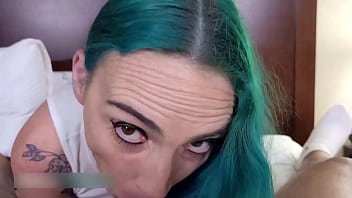 Goth gilf swallows big black load