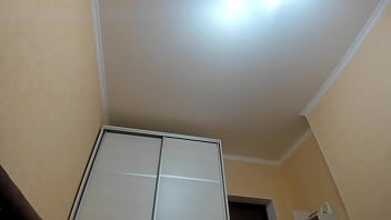 Huge tits wide opened pussy body from below from side