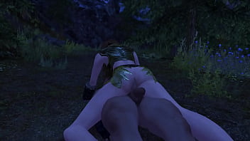 Skyrim adventurer fucks proustite in the forest