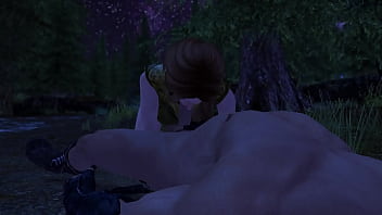 Skyrim adventurer fucks proustite in the forest