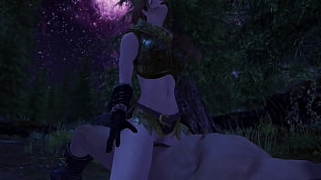 Skyrim adventurer fucks proustite in the forest