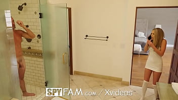 Hot blonde fucks her step daddy