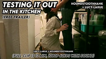 Testing it out in the kitchen